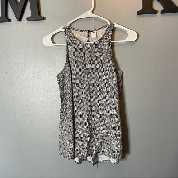 Old navy high neck sleeveless tank black and white design women’s size small - Picture 1 of 9